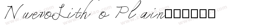 NuevoLitho Plain字体转换